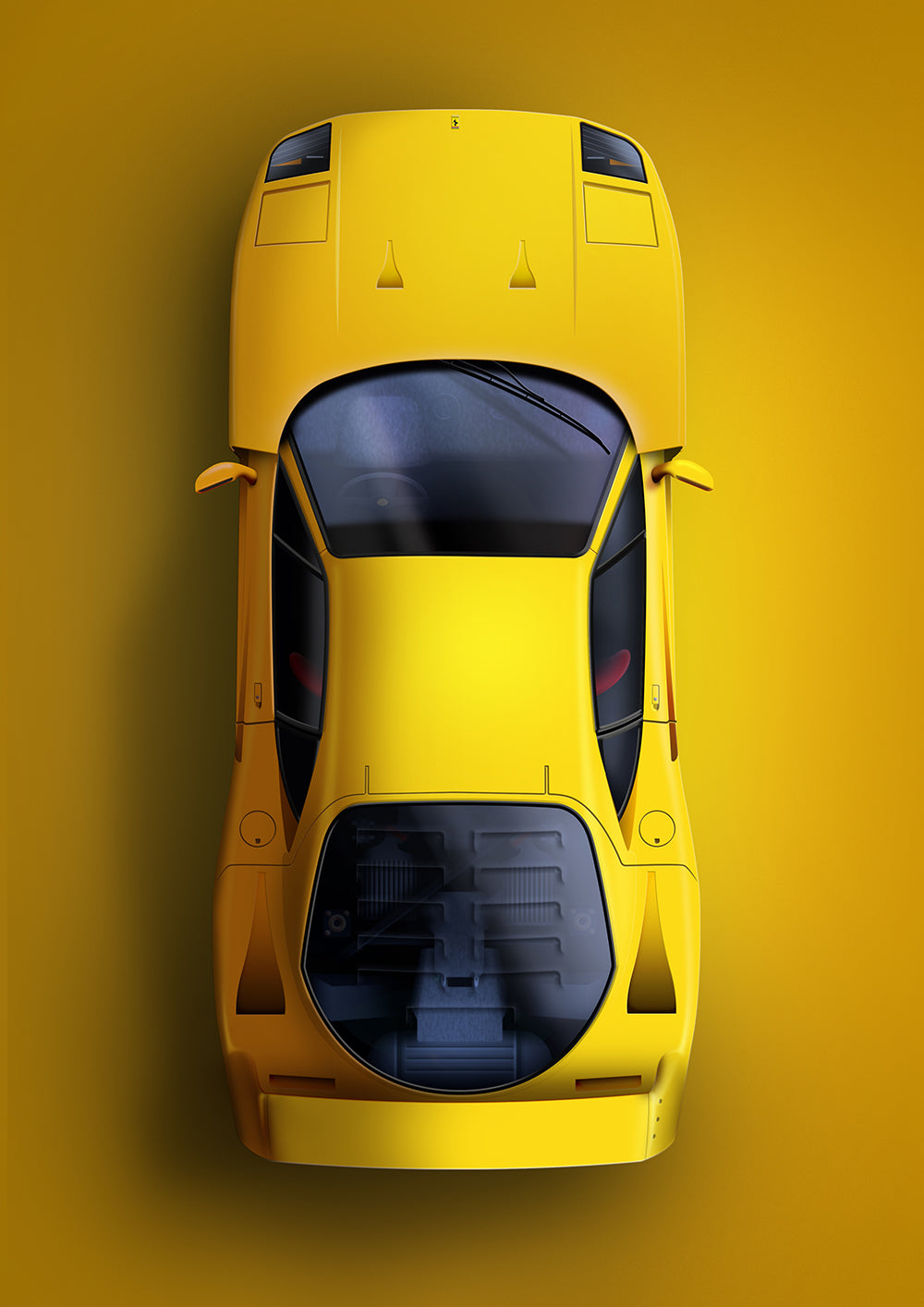 Ferrari F40 - Yellow